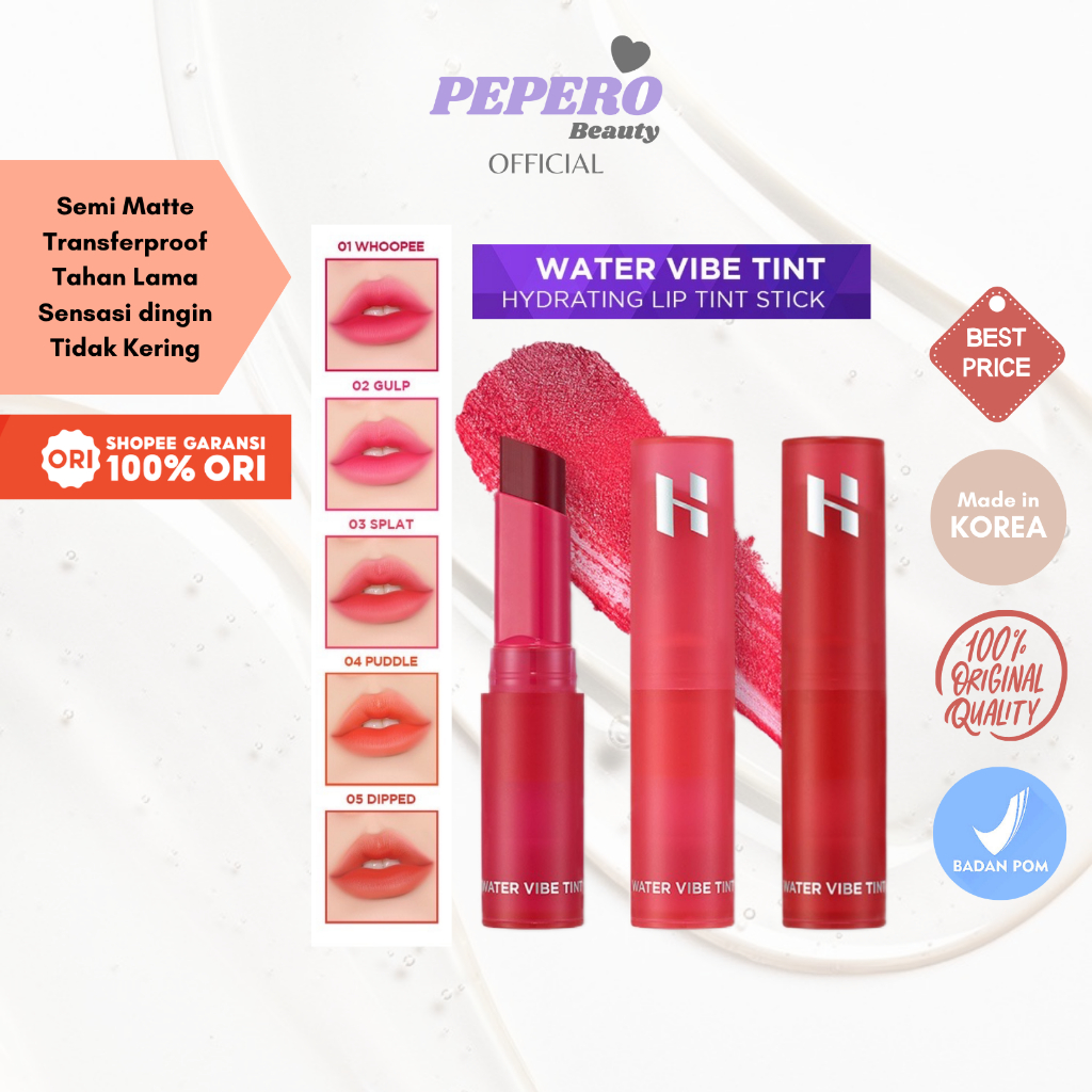 Jual HOLIKA HOLIKA Water Vibe Tint Hydrating Lip Tint Stick Bibir