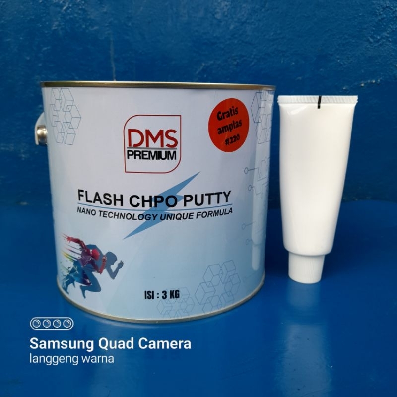 Jual Dempul DMS Premium Flash CHPO Polyester Putty gallon 3kg | Shopee ...