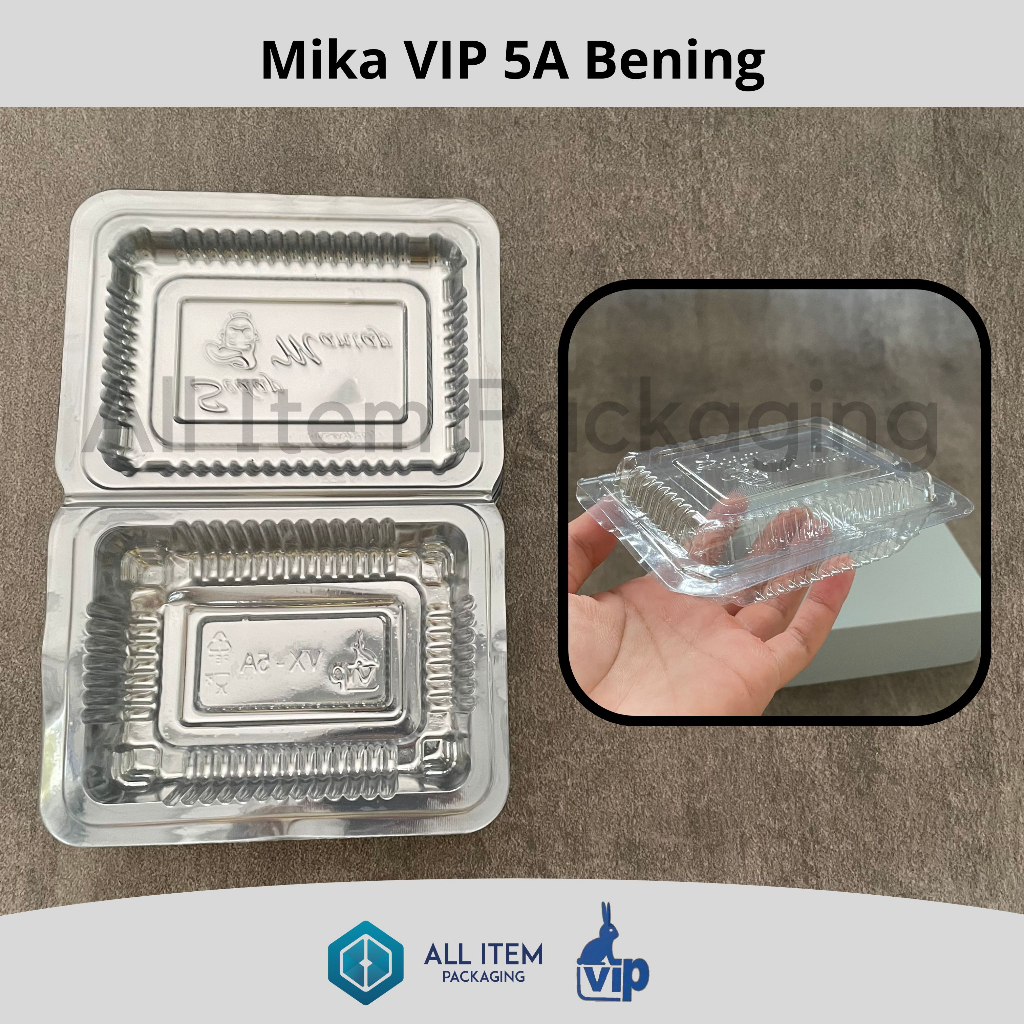 Jual Mika VIP 5A / Mika Plastik Roti Jajan / Box Mika Makanan Kue @50 ...