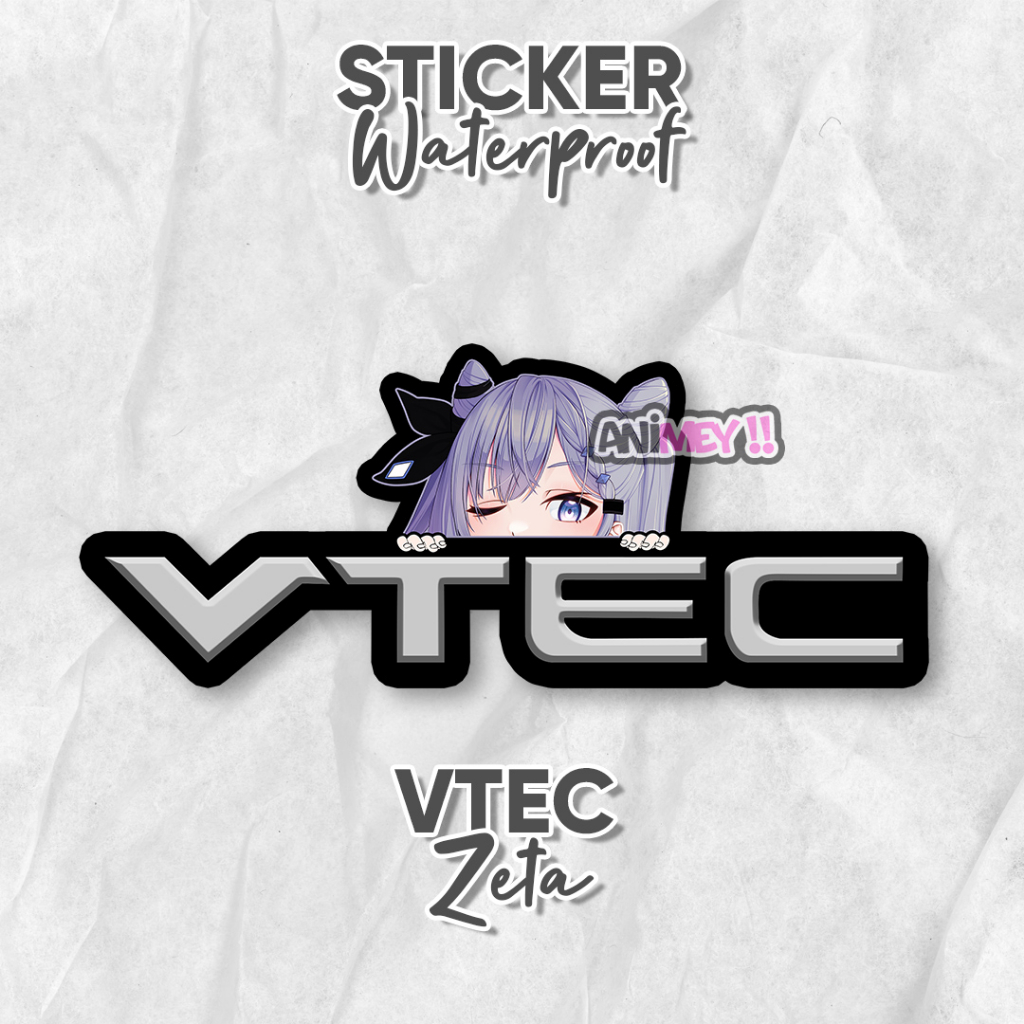 Jual Stiker Vestia Zeta Logo VTEC / Stiker Anime Waterproof | Shopee ...