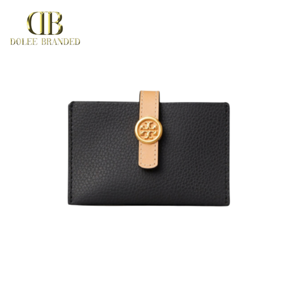 Jual Tory Burch Walker Accordion Card Holder Black Shopee Indonesia