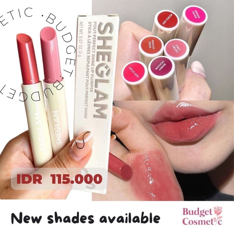 Jual lip plumper SHEGLAM POUT PERFECT SHINE LIP PLUMPER LIPSTICK GLOSS