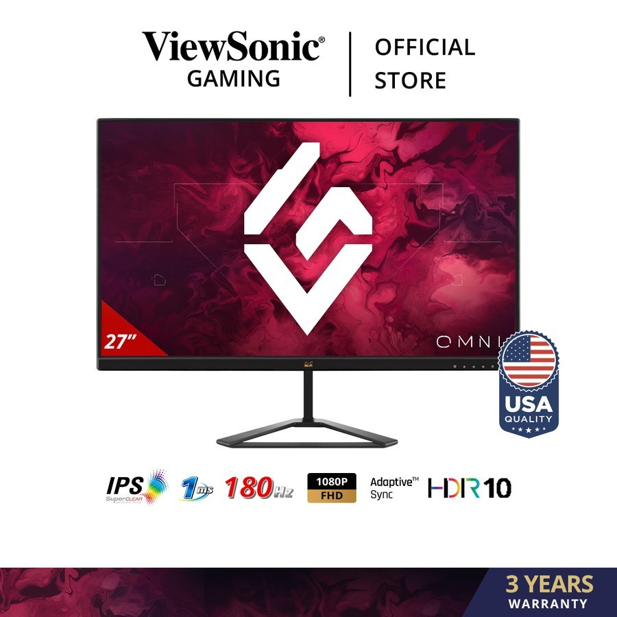 Jual Monitor Gaming ViewSonic VX2779 HD PRO 27" FHD IPS 180Hz 1ms HDR10