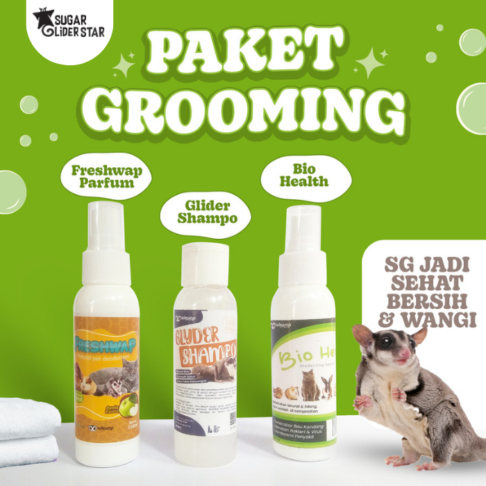 Jual Paket Grooming Sugar Glider Shampo , Parfume & Disinfectant