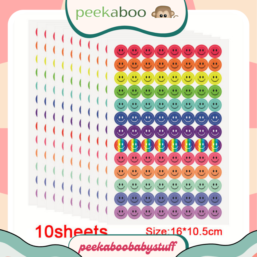 Jual STICKER REWARDS ANAK - SMILE RED || STICKER REWARD ANAK || STIKER ...