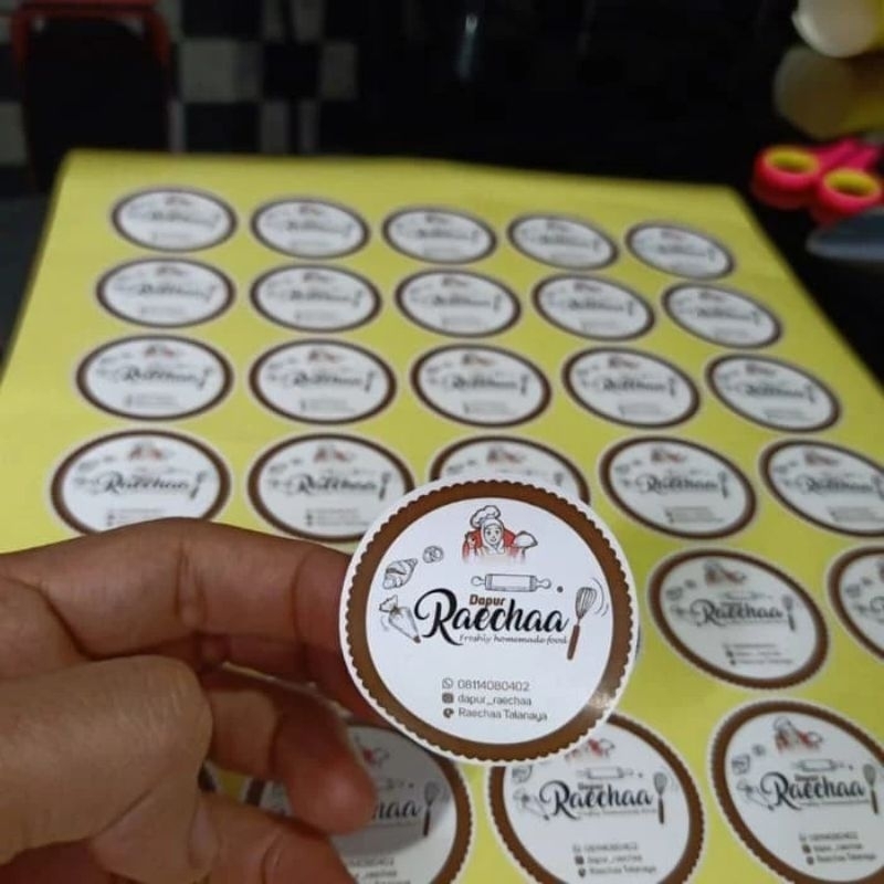 Jual Custom Stiker bulat 5.4 mm | Shopee Indonesia