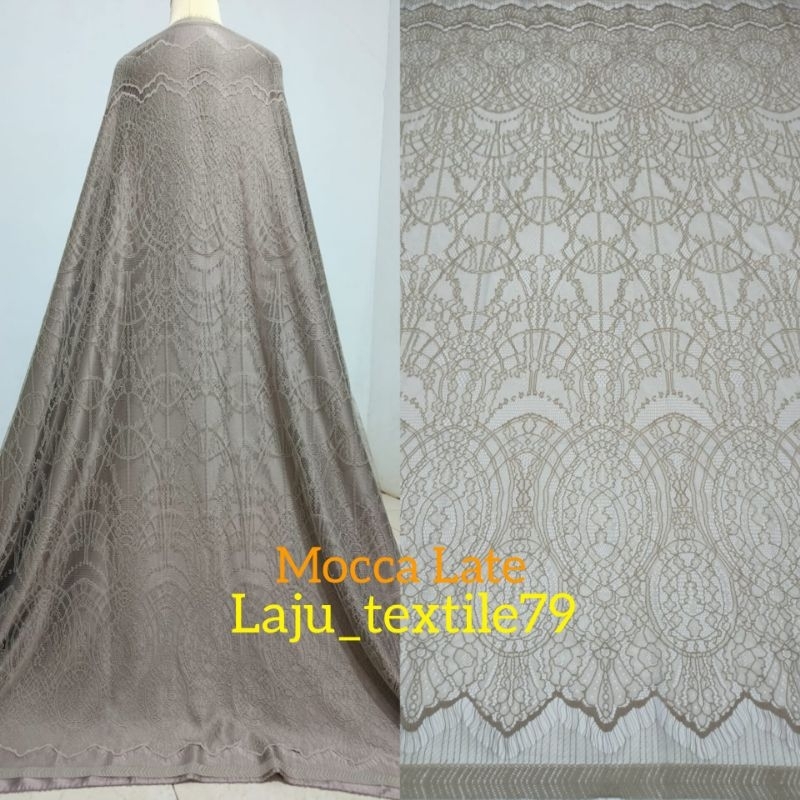 Jual Kain Brokat Panelan/brokat Chantily/Bahan Kebaya | Shopee Indonesia