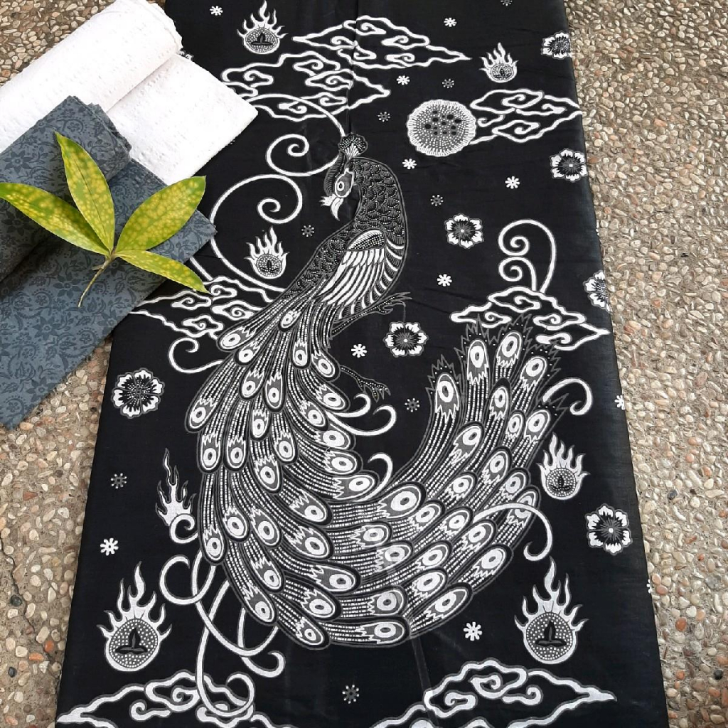 Jual Kain Batik Katun Halus Printing Motif Merak Api Shopee Indonesia 1060