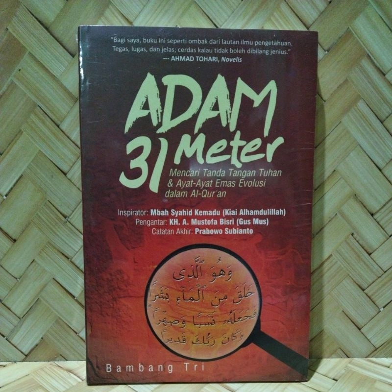 Jual Adam 31 Meter Mencari Tanda Tangan Tuhan And Ayat Ayat Emas Evolusi