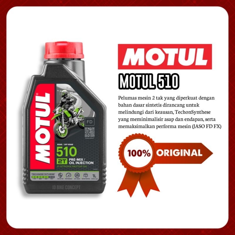 3 LT MOTUL 510 2T OLIO MISCELA MOTO SCOOTER 100% SINTETICO TECHNO ANTI-FUMO - Foto 6