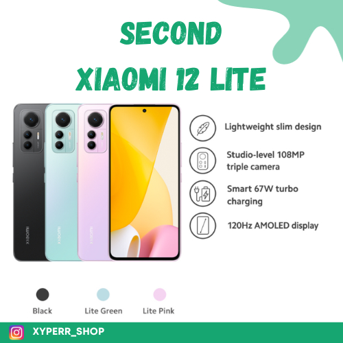 Jual Xiaomi Mi 12 Lite 5G 8/256 Second Garansi Resmi | Shopee Indonesia