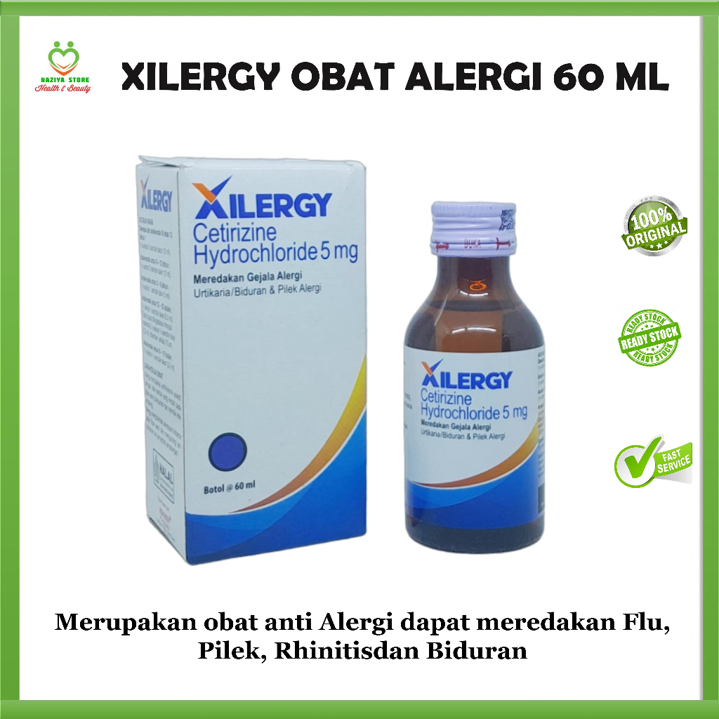 Jual Obat Alergi Xilergy Sirup 60ml Xilergi Cetirize Syrup Obat Gatal