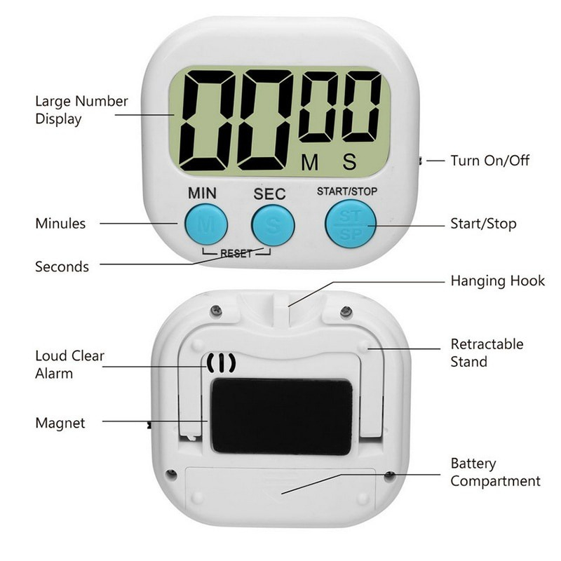 Jual Digital Kitchen Timer JS-118 Serbaguna - Pengatur Waktu Masak ...
