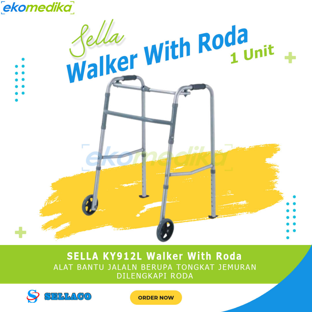 Jual Walker Roda / Tongkat Jemuran / Alat Bantu Jalan Kaki 4 SELLA ...