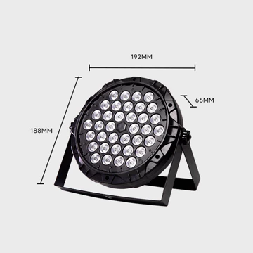 Lampu Sorot Panggung LED Par 36 RGB Mini Flat Stage Par Light Cahaya Disco Warna Warni 36watt