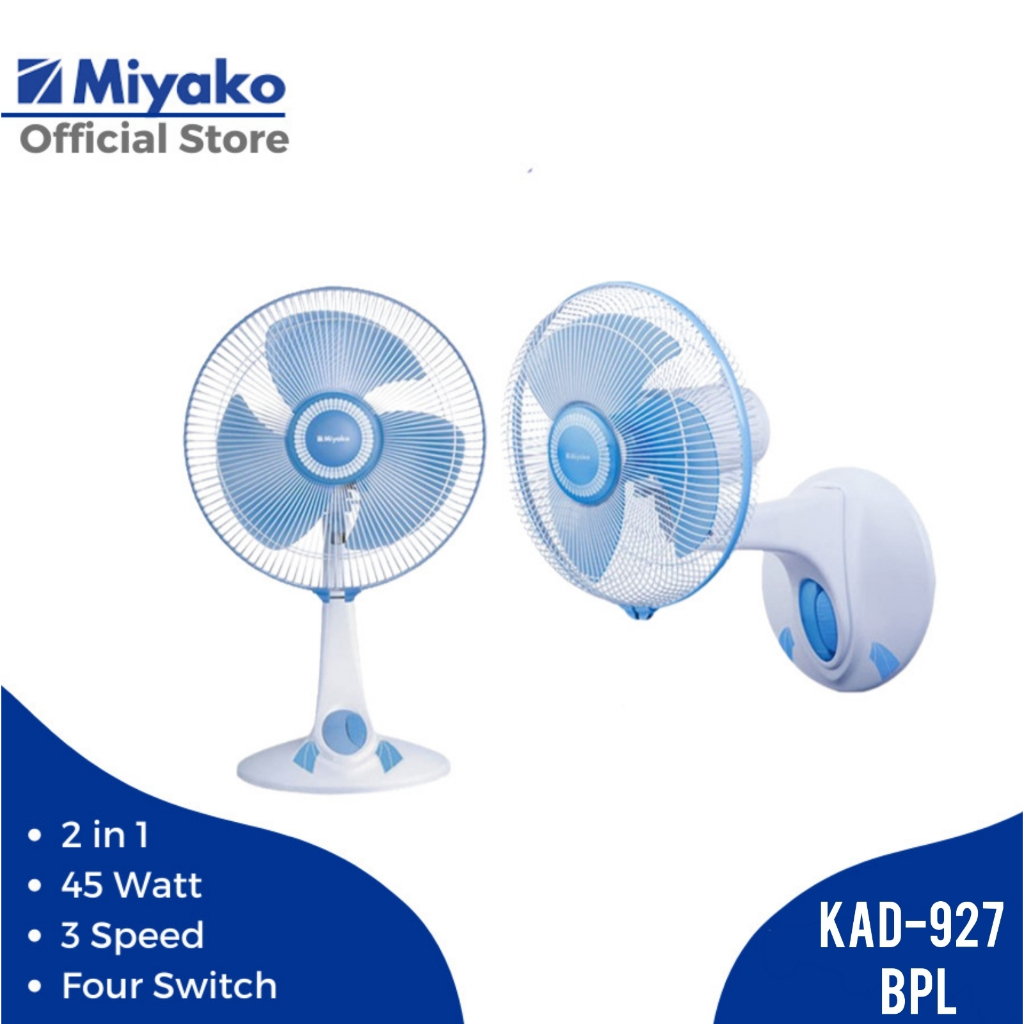 Jual Kipas Angin Miyako Kad 927 B Desk Fan Wall Fan Kipas Meja Miyako 927 Kipas Dinding Miyako 2198