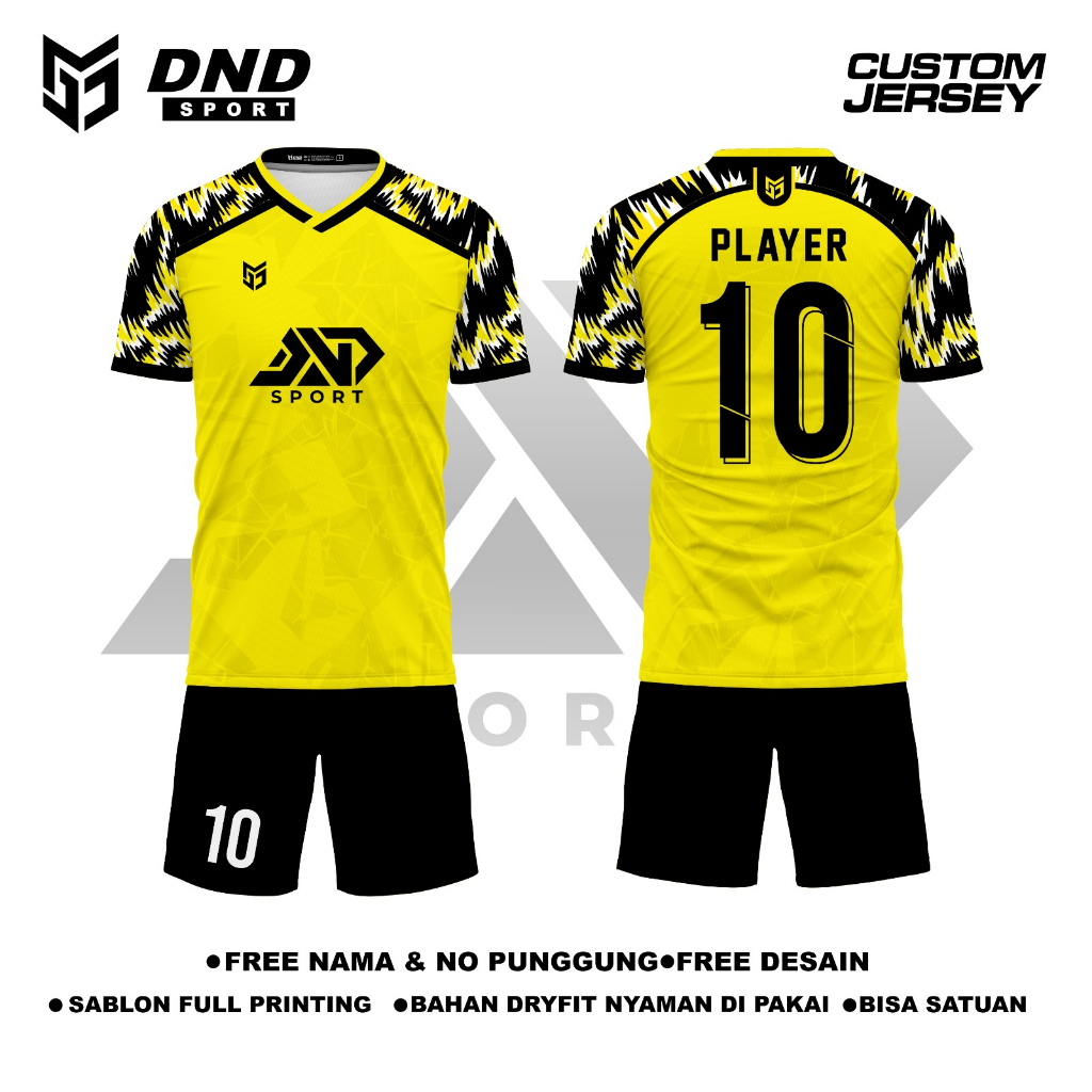 Jual Jersey Futsal Yellow Passion Free NameSet Shopee Indonesia