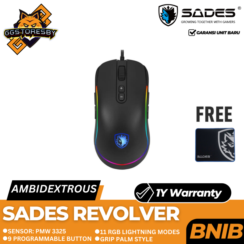 Jual Sades Revolver S11 Rgb Gaming Mouse | Shopee Indonesia