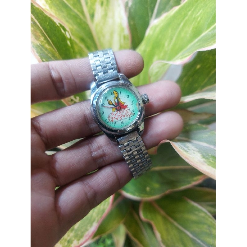 Jual jam tangan cewek vintage automatic manual,tanpa batrai normal siap