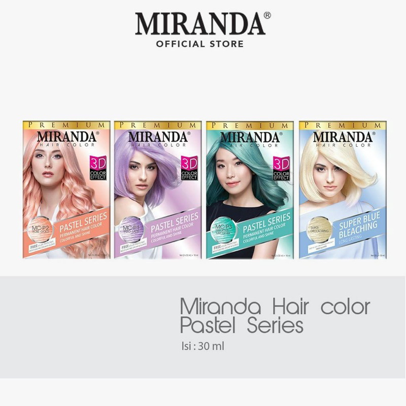Jual MIRANDA PASTEL SERIES PERMANENT HAIR COLORFUL AND SHINE | HIAR