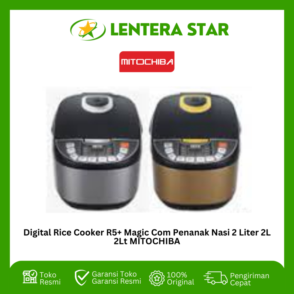 Jual Digital Rice Cooker R5+ Magic Com Penanak Nasi 2 Liter 2L 2Lt
