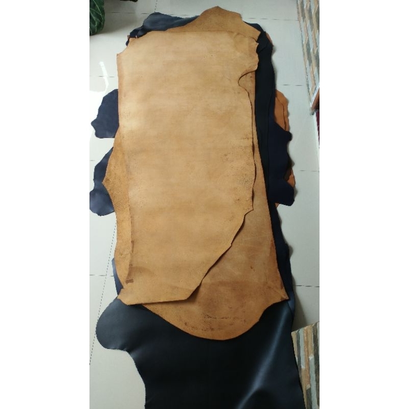 Jual Kulit Sapi Asli Lembaran Grade A PREMIUM 2mm 1,5mm Tekstur kaku ...