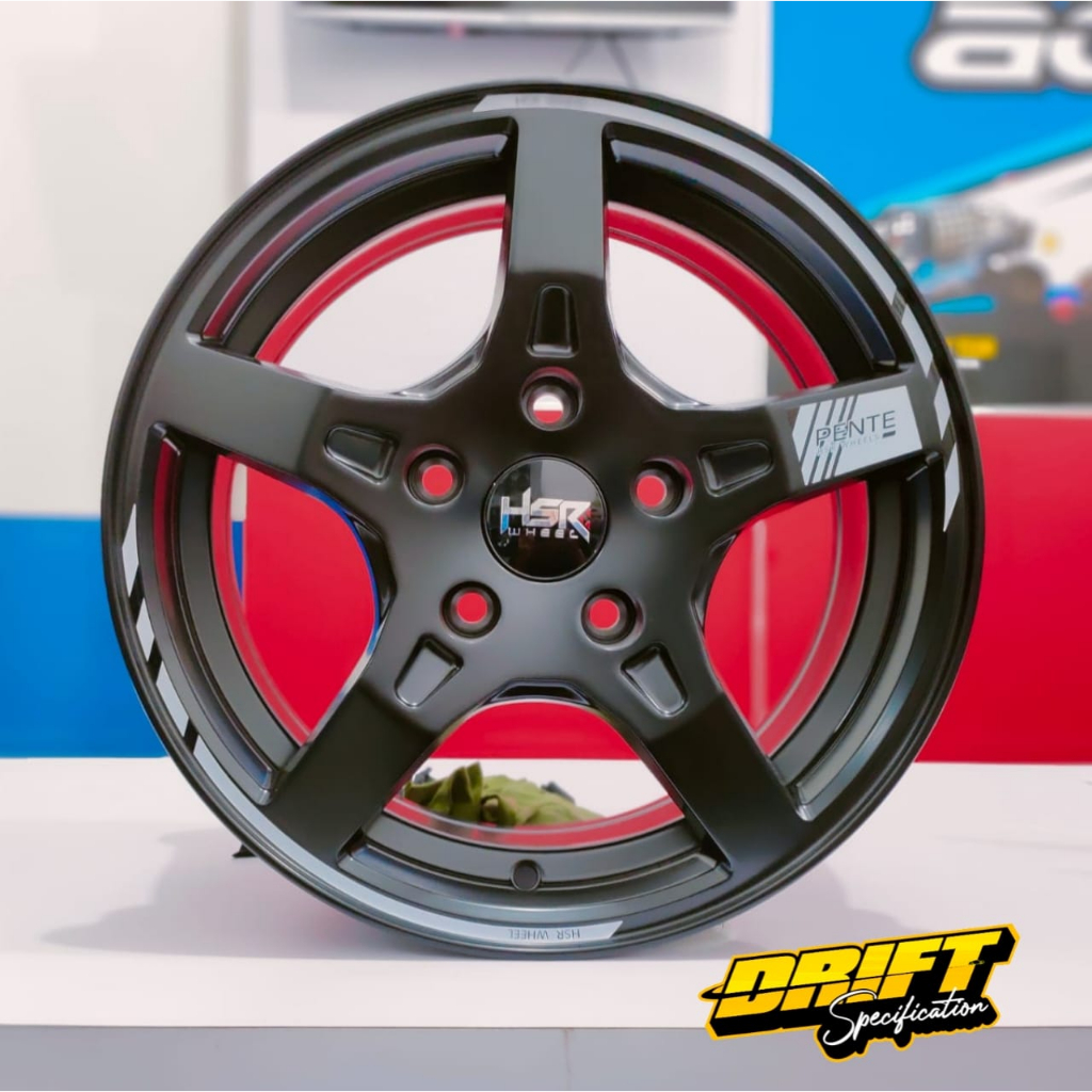 Jual Velg Racing HSR PENTE R15 Lubang 5 untuk mobil Innova Rush Terios ...