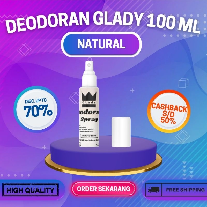 Jual DEODORANT TAWAS SPRAY NATURAL 100 ML / DEODORANT SPRAY / PENGHLANG BAU BADAN Shopee Indonesia