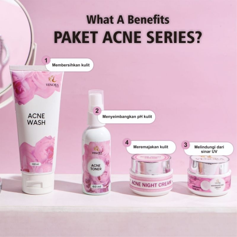 Jual VENORA SKINCARE acne series Shopee Indonesia