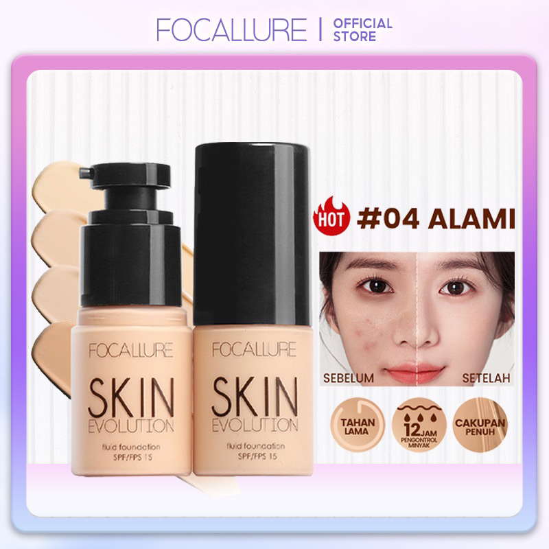 Jual FOCALLURE Full Coverage Oil-control Fluid Foundation Liquid ...