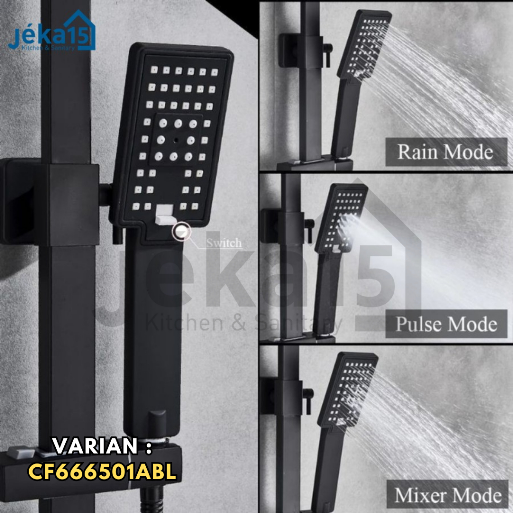 Jual SHOWER TIANG SET HITAM | SHOWER COLUMN | Shopee Indonesia
