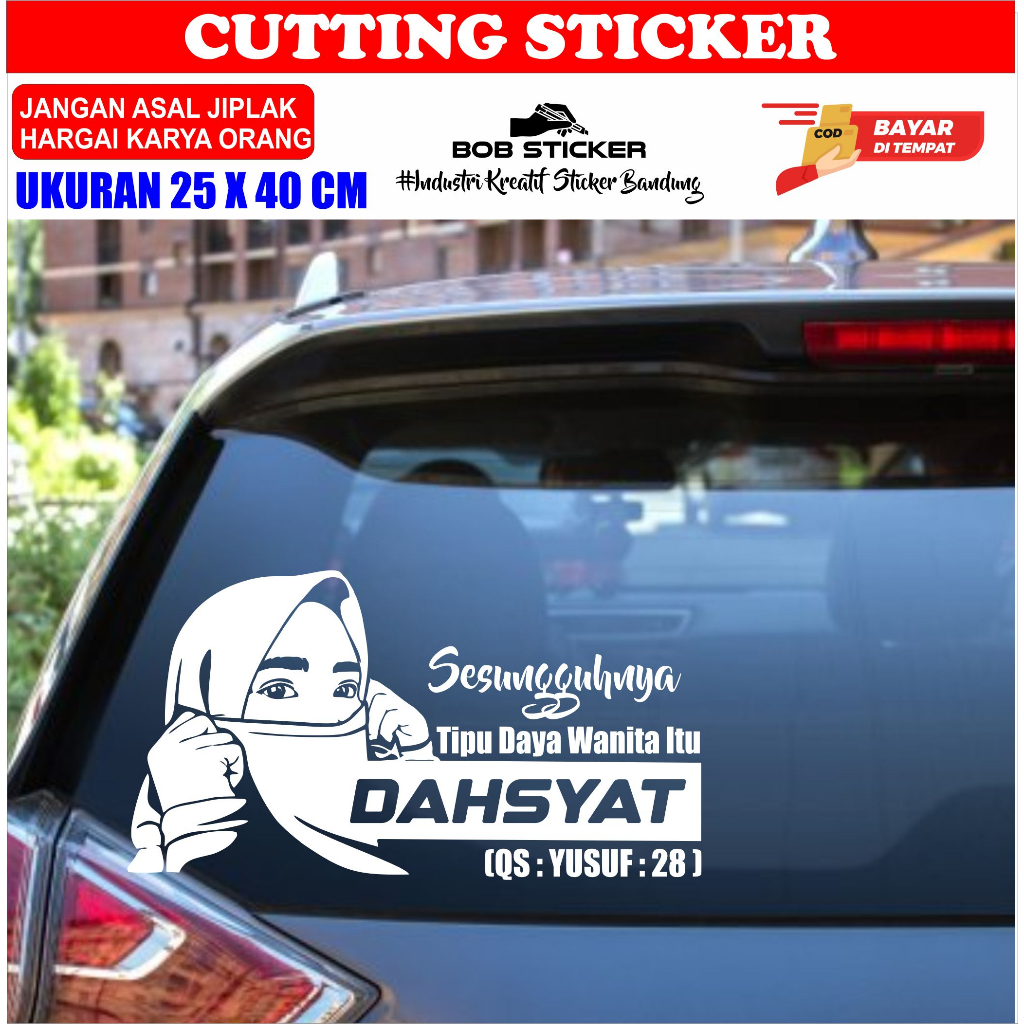 Jual Stiker Sesungguhnya Tipu Daya Wanita Itu Dahsyat Cutting Stiker