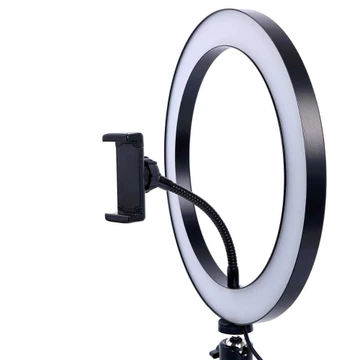 Lampu Lightning Ring Light LED 120 LED 10 Holder Tripod Video Call Selfie Pencahayaan Mini