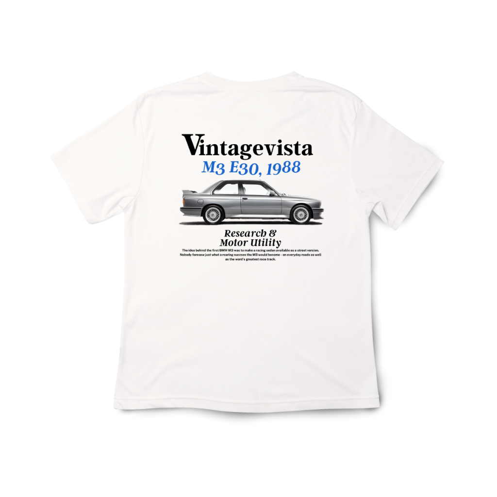 Drive The Classic BMW E30 M3. T-shirt In Heather Grey Colour - Foto 4