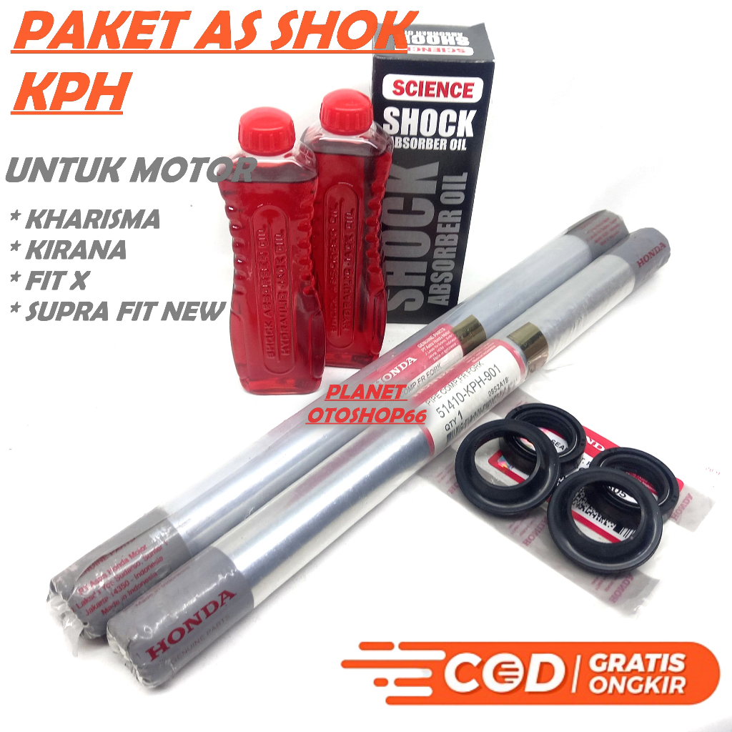 Jual SEPAKET As Shock Depan Supra X 125 Karisma Kharisma kirana KPH as