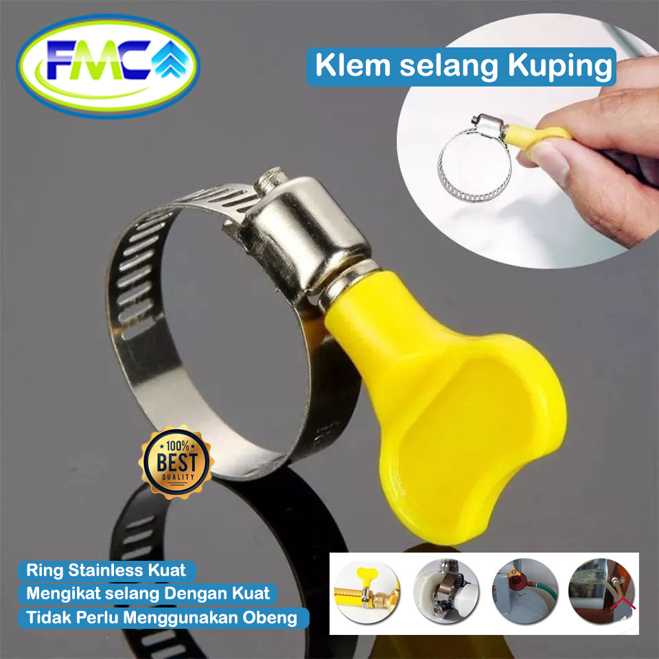 Jual Klem Selang Air Kuping Klip Clem Putar Selang Regulator Gas