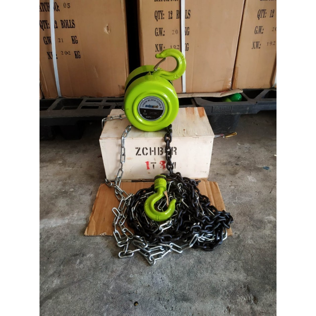 Jual Bulat Chain Block Takel 2 Ton X 5 M Chainblock Hoist Katrol