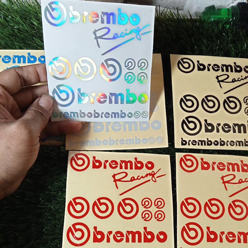 Jual Stiker Brembo Satu Set Stiker Cutting Ukuran X Shopee Indonesia