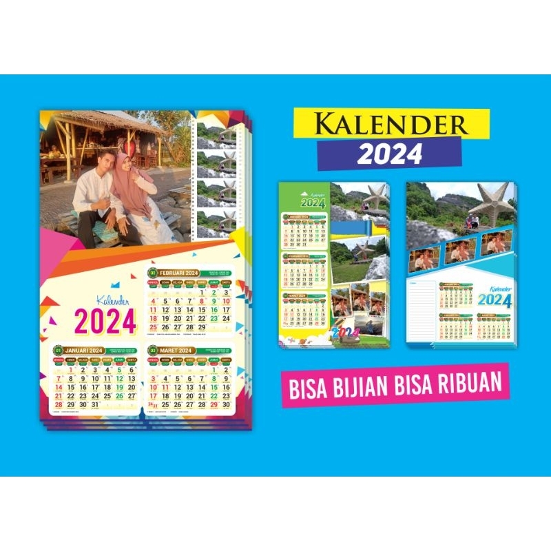 Jual KALENDER 2025 CUSTOM // 4 LEMBAR // Shopee Indonesia