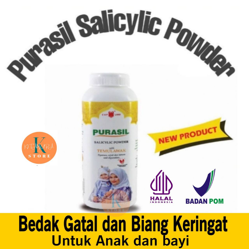 Jual Cap Lang Bedak Purasil Salicylic Powder 30gr Bedak Gatal Biang ...