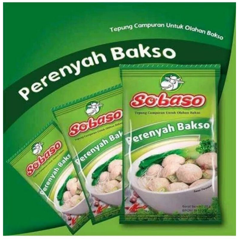 Jual Tepung Bakso Perenyah Sobaso 20gram Paket 10 Bungkus Shopee