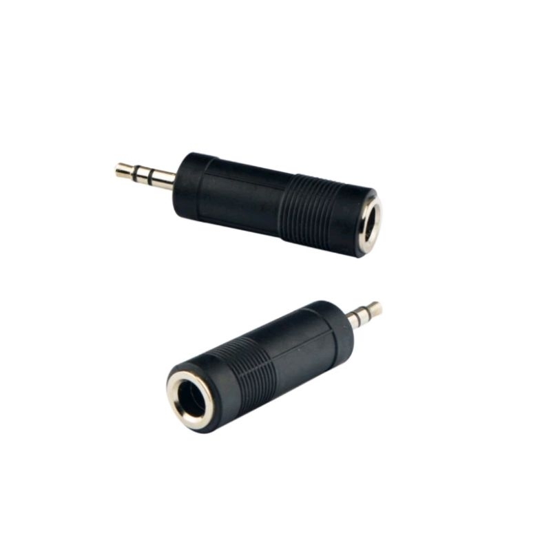 Jual Sambungan mic besar ke kecil 6.5mm ke 3.5mm Converter audio jack