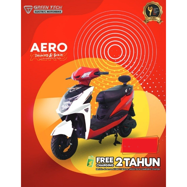 Jual HARGA SUBSIDI Motor Listrik Greentech GT AERO Baterai Lithium ...