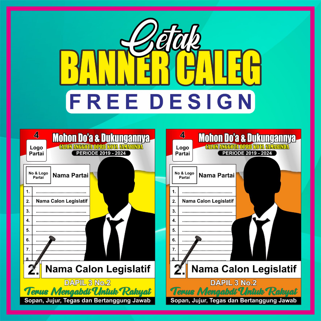 Jual CETAK BANNER CALEG / BANNER KAMPANYE BANNER PEMILIHAN | Shopee ...