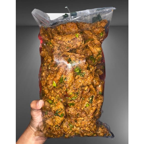 Jual Kulit Ayam Crispy 500 Gram Pedas Daun Jeruk Dan Original Gurih