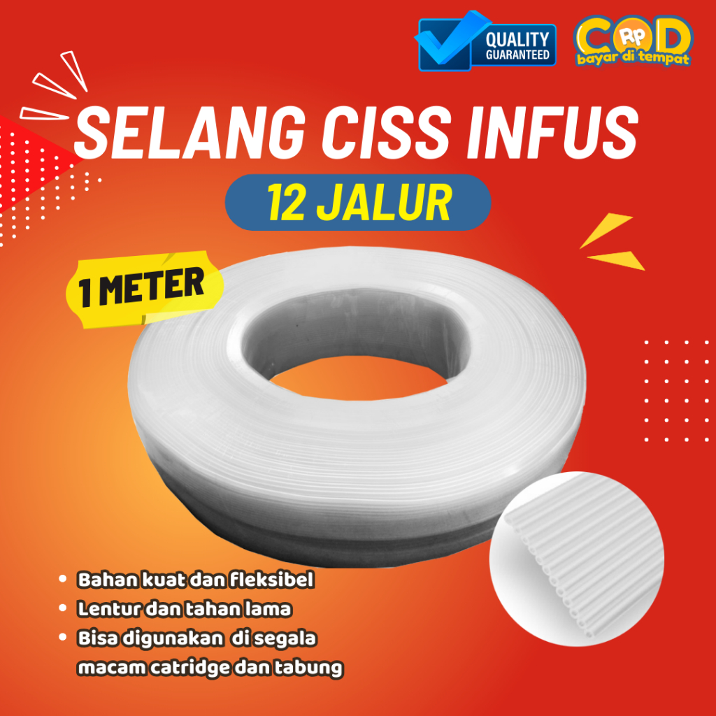 Jual Selang Ciss Infus 12 Jalur Modifikasi Printer Epson Hp Canon Brother Shopee Indonesia 3007