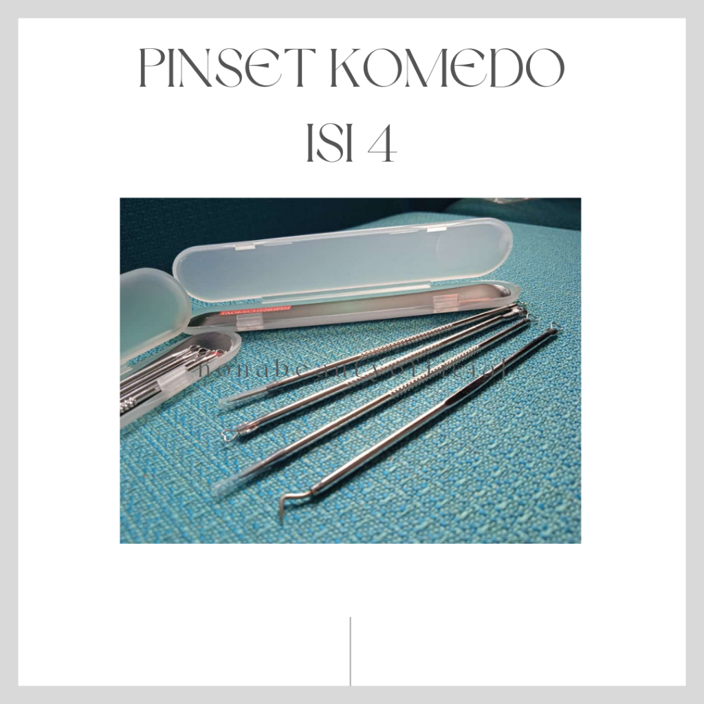 Jual PINSET KOMEDO ISI 4 PAKET PINSET KOMEDO DAN JERAWAT / SENDOK UNA ...