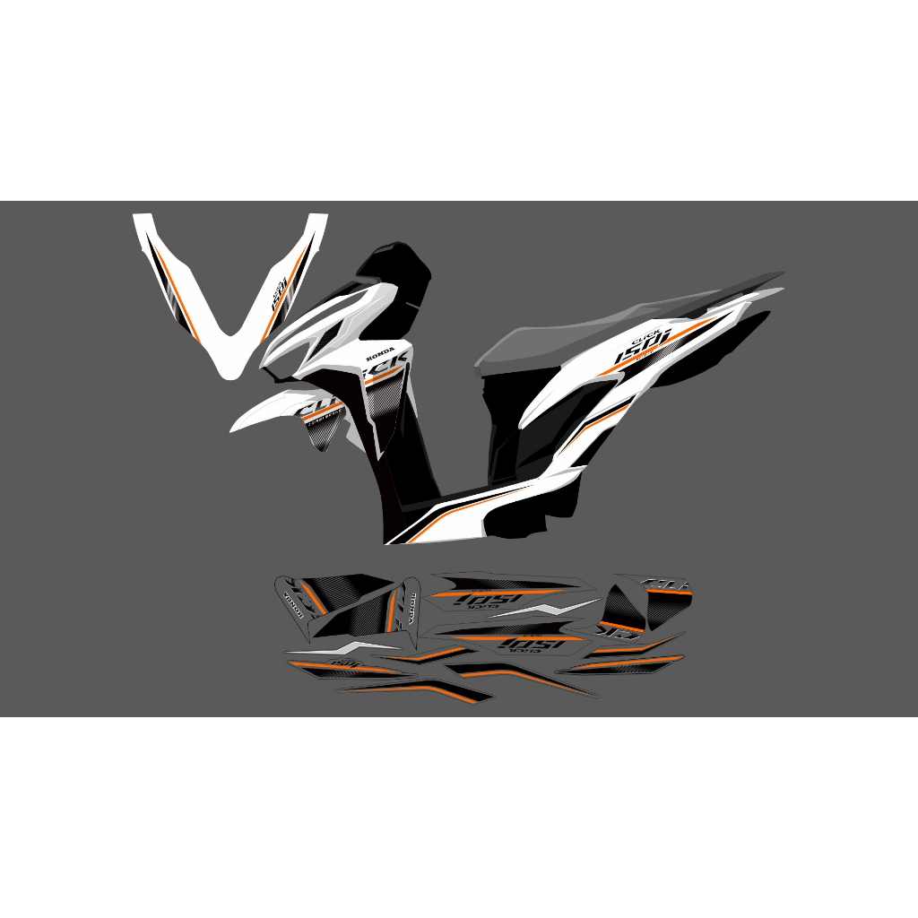 Jual STRIPING STICKER VARIO NEW 125&150 2018-2021 TRANSPARAN RACING ...