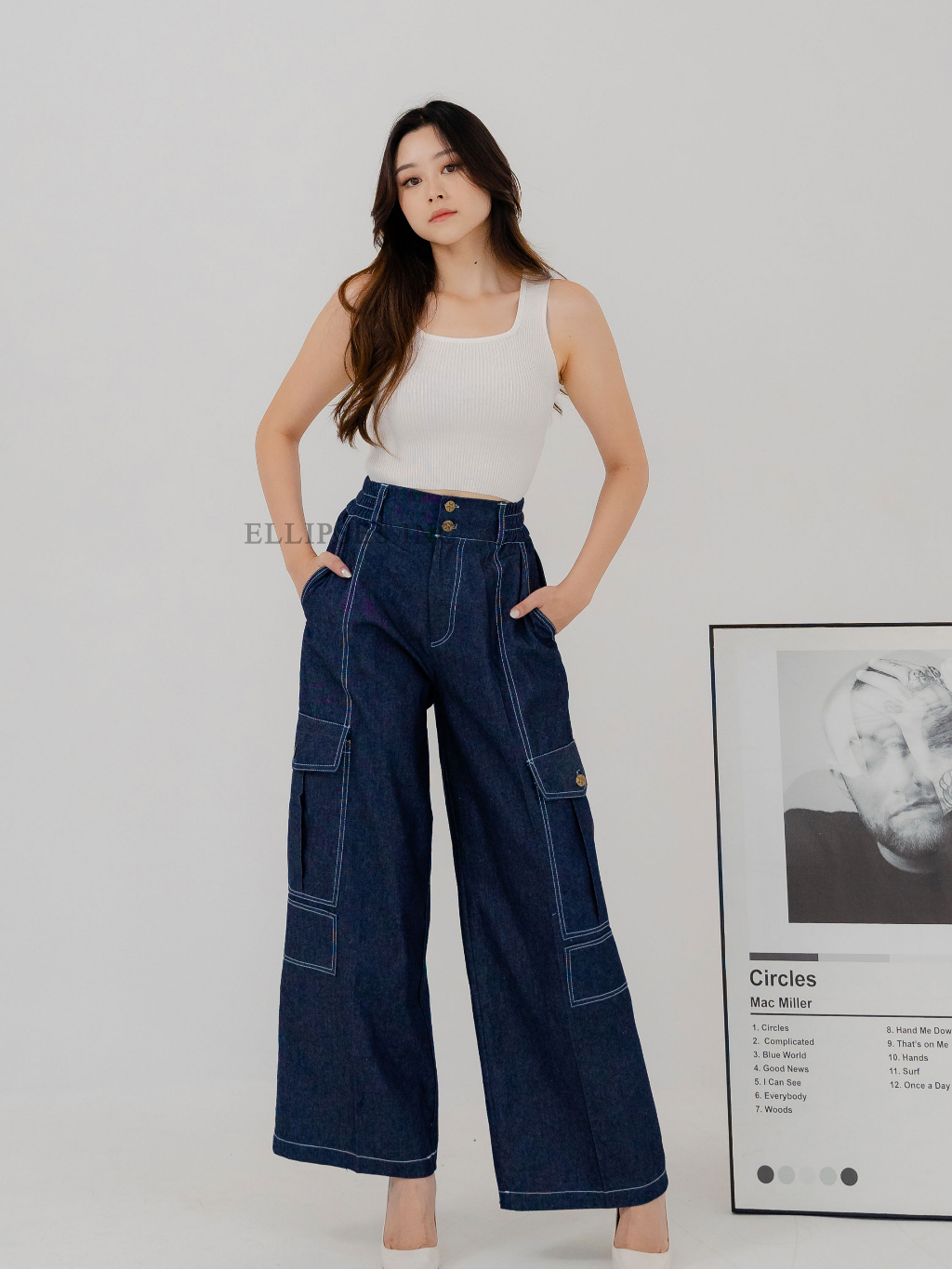 Jual ELLIPSES INC Celana Jeans Cargo Wanita/Celana Jeans Cargo Style ...