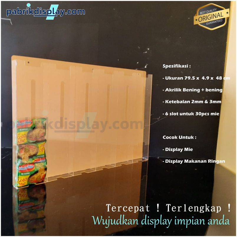 Jual Akrilik Display Mie Instan ( 6 Slot Dinding/ Gantung ) | Shopee ...